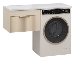 Подвесная тумба раковину Brevita Enfida ENF-09060-031Я под стиральную машину 60см бежевый